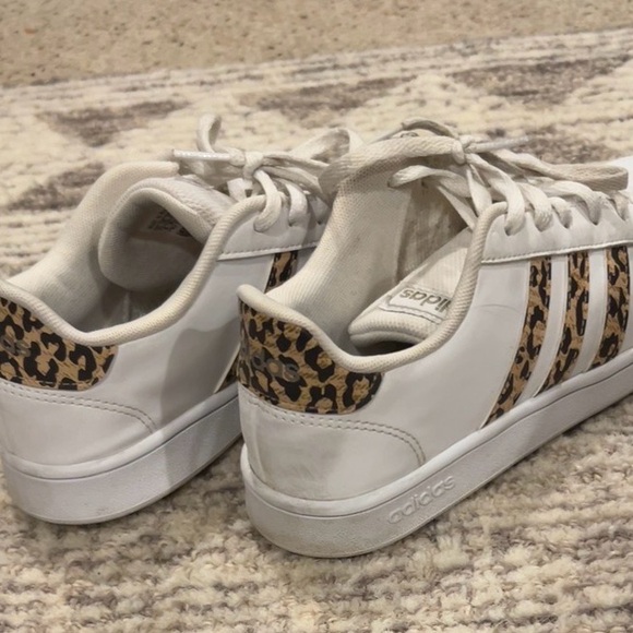 Adidas White Sneakers with Leopard Stripes - Picture 5 of 5